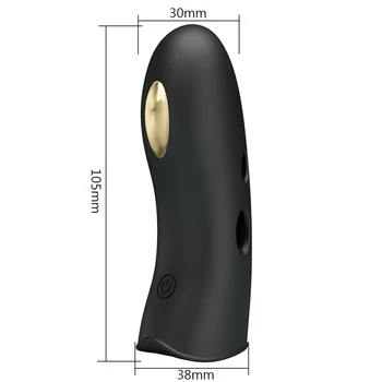 VATINE prst rukava vibrator električni šok funkcija G-Spot vibrator klitoris stimulira seks igračke za parove