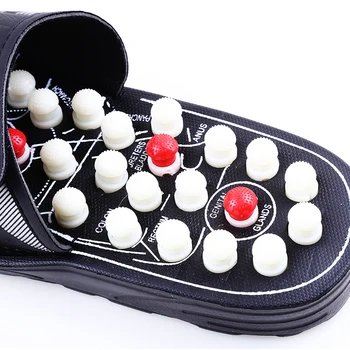 Akupunkturne Masažu Papuče Plaže Sandale Za Muškarce Noge Kineska Akupresura Terapija Medicinski Rotirajući Jastuk Za Noge Cipele