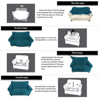 Vodootporan kauč poklopac protežu čvrsto zamotajte all inclusive kauč sjedalo za dnevni boravak Kauč poklopac stolica jastučnice