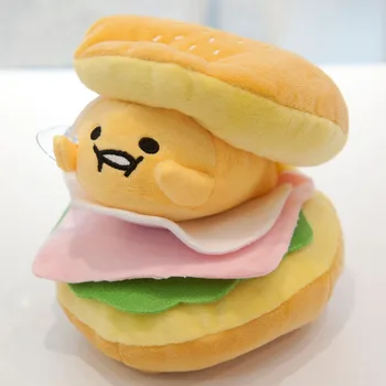 Candice th! Super slatka pliš igračku prekrasan Гудетама ленивое jaje hamburger sushi sendvič punjene privjesak rođendan Božićni poklon 1pc