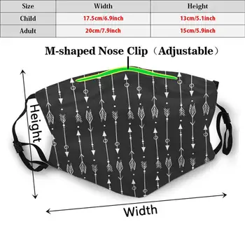 Hypster Arrows Funny Print Reusable Pm2.5 Filter Face Mask Arrow Hypster Arrow Pattern White Arrows Arrow Drowing Hand Drawn