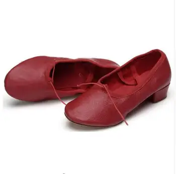 Novi kožni protežu Jazz dance cipele za žene balet ples cipele nastavnici plesne sandale treninga cipela