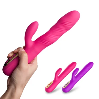Snažan Zec G Spot dildo vibrator vaginalni maser s jakim 10 вибрационным 12 revolving seks igračke za žene adult sex shop