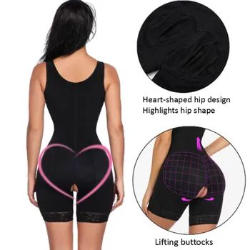 FeelinGirl Slimming Underwear Bodysuit Fajas Waist Trener Korzet Zona Butt Lifter Full Body Shaper Tummy Control Shapewear