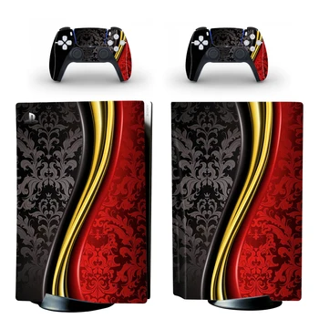 Carving PS5 Disc Edition Skin Sticker for Playstation 5 Console & 2 Controllers Decal Vinil Protective Skins Style 1