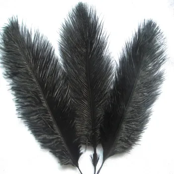 Vruće! 100 kom. / lot pero dužine 15-20 cm 6-8 cm boja crna noj perje DIY za stranke vjenčanje ukrasne