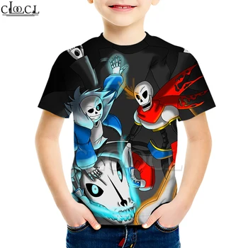 Dječja igra Undertale T Shirt Boy Girl 3D Print, Creative Odjeca majica kratkih rukava Casual Naughty Kids Tops Drop Shipping