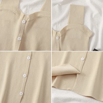 HELIAR Summer Female Cami Casual camis su Seksi Crop Top With Button Silky Camisole Femme Loose camis su Women Top Majica Femme vest
