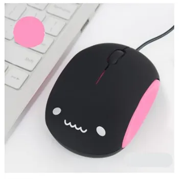 Mini računalni miš Small Slatka Mouse for Girls Cartoon USB Creative Wired Mouse for Laptop Silent Mouse for Mac Notebook 1200dpi