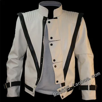 Topla MJ Michael Jackson Bijela vokalni koncert triler jakna odjeća punk