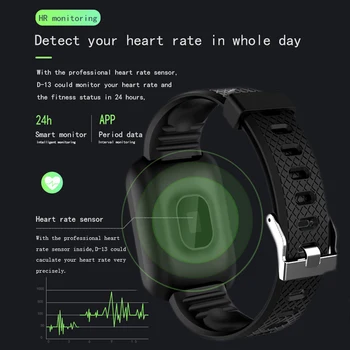 IWO PRO D13 Smart Watch 2020 narukvica monitor li itko dati koraka krvni tlak vodootporan 116 Plus Wirstband za IOS Androd