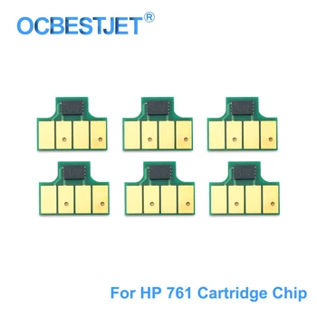 Za HP-761 Ink Cartridge Chip New Upgrade Chip je kompatibilan s pisačem HP DesignJet T7100 T7200 CM991A CM992A (MBK C M Y GY DGY)