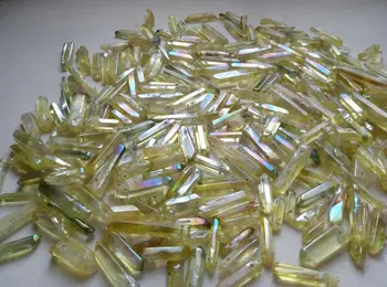 1/4lb 25-30шт Титановая ohrabrujuće aura Лемурийское sjeme quartz crystal točka