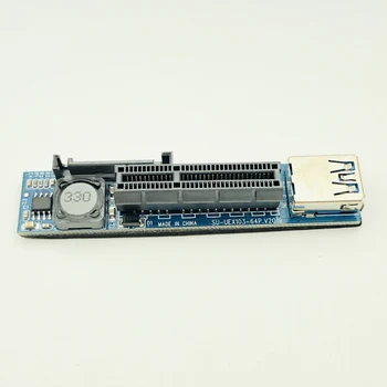 Adapter za PCI Express i USB 3.0 Raiser Extender PCIE Riser PCI-E Računalna oprema klupa kartica PCI Riser E Riser za grafičke kartice