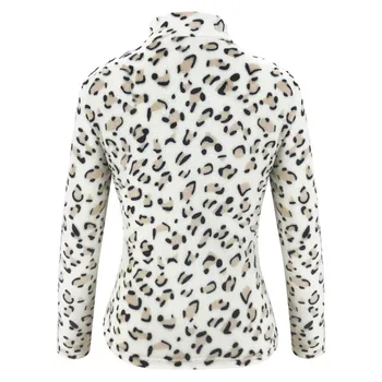 Moda žene леопардовый print veste i majica elegantan pulover dugih rukava Jesen Zima top dame Truien dames vanjska odjeća
