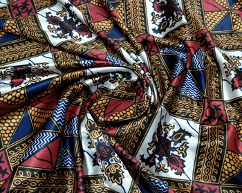 Digitalni tisak satin tkanina hot selling african ankara wax design pattern нигерийская satin tkanina za večernje haljine SA17041