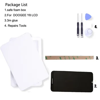 Za originalni Doogee Y8 LCD Display+Touch Screen Digitizer Assembly Replacement +Tools Y8 Phone 6.1