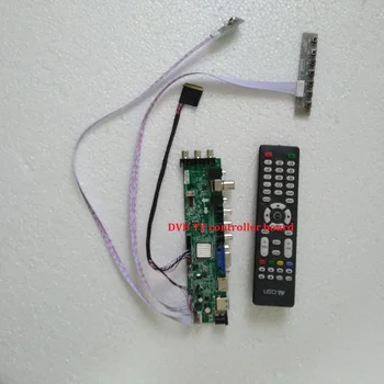 Kit za HSD100IFW4-A00 1024X600 TV remote LVDS USB HDMI Signal board controller digital 40pin DVB-T DVB-T2 VGA AV LED WLED 10