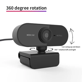 HD Webcam 1080P 10 milijuna piksela CMOS 30 sličica u sekundi, USB 2.0 ugrađen mikrofon Web Cam Network Teaching HD Camera za prijenosna RAČUNALA