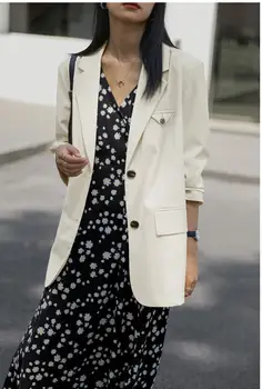 Free ženski blazers 2020 jesen džepovi puni rukava однобортные zupčasti Ženski kaput korejski stil vrhovima odjeća C08508K