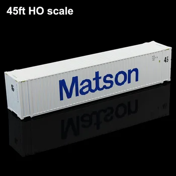 1pc HO Scale 45ft Matson Shipping Container 1:87 45ft Containers model teretni vagon vlaka Lot C8745 željezničke usluge modeliranje