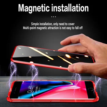 Magnetni bezolovni stakleni Lap metalni torbica za telefon iphone11 pro max x xs xr max 7 8 6 6s plus shell na veliko i дропшиппинг