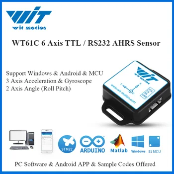 WitMotion WT61C AHRS 6-osni senzor nagiba инклинометр (korak roll) + Akcelerometar + Žiro MPU-6050 za PC/Android/MCU