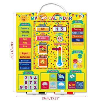 Vrijeme Je Kalendar Magnetska Ploča Razvoj Trening Obrazovanje Dječje Igračke