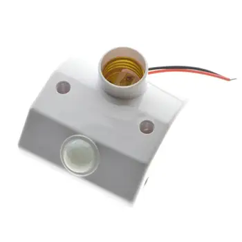 E27 AC 220v PIR Motion Sensor Light držač žarulje prekidač infracrveni senzor pokreta automatski prekidač Bijela 50/60 Hz
