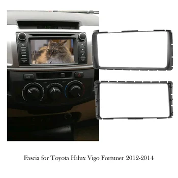 Dvostruki 2DIN auto DVD stereo okvir za pojas za Toyota Hilux Vigo Фортунер 2012-traka za pričvršćivanje prenamijeni za instrumente oštrica završiti