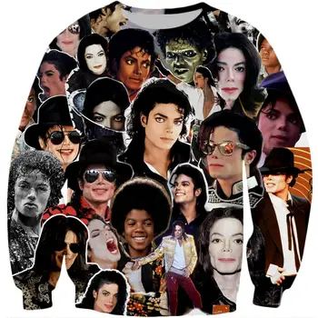 2020 muška moda 3D hoodies kralj popa Michael Jackson kolaž predložak tiskane hip-hop majica / zip hoodie muška vanjska odjeća