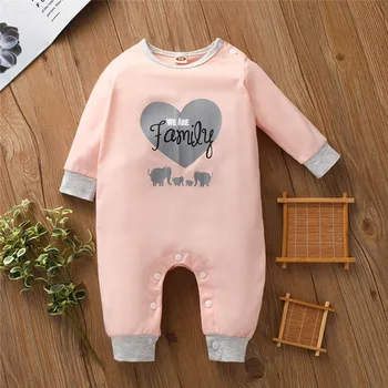 Odjeća za bebe novorođenče beba Baby Boys Girls Pismo Valentines Romper kombinezon odijevanje odjeće #4N29