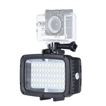 Andoer 5500K Fill-in LED Light Lamp w / 2pcs baterija montažna baza 3 filter za GoPro Hero Action Cam za Canon Nikon Sony DSLR
