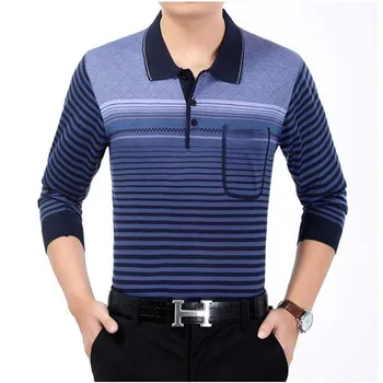 Muška sekcija Polo majica besplatno dugim rukavima košulje jesen business casual top ogroman