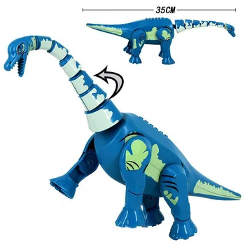 Veliki veličina Jure dinosaura gradbeni blok plavi бронтозавр Брахиозавр dinosaur figurica prikupiti igračke dječak
