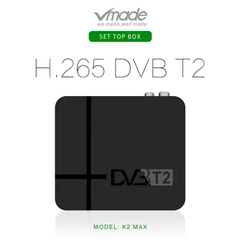 Hot prodaja DVB T2 zemaljski digitalni TV Prijemnik H. 265 HD video dekoder TV tuner podrška RJ45 mreži Youtube pojedinca ili kućanstva