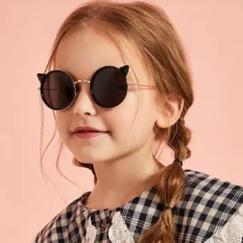 Crtani dijete rafting mačka uho dječje sunčane naočale Uv400 moda slatka beba sunčane naočale Sunčane naočale dječaci djevojčice Oculos De Sol Feminino