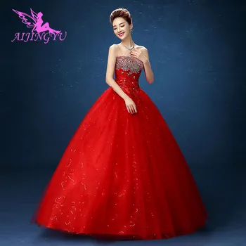 AIJINGYU 2021 elegantan novi vrući prodaju jeftine loptu haljina čipke pre formalne haljine djeveruša vjenčanica WK836
