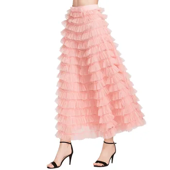 Ženska 2020 jesen novi korejski stil duga suknja tanka puna boja Princeza suknja ženski luk kolač srednje dužine трапециевидное haljina