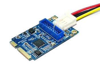 XT-XINTE MINI PCI-E to USB3. 0 adapter Mini PCIE to19-pin USB 3.0 kartice za proširenje