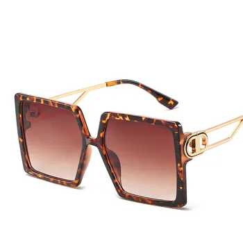 Popularni trg sunčane naočale za žene 2021 trend luksuzni dizajner prevelike sunčane naočale retro Dama sunčane naočale nijanse za žene UV400