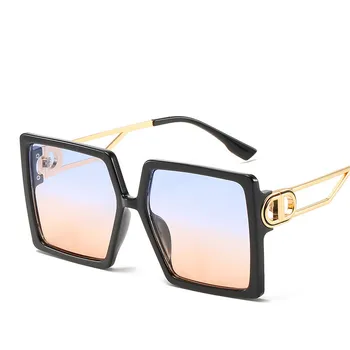 Popularni trg sunčane naočale za žene 2021 trend luksuzni dizajner prevelike sunčane naočale retro Dama sunčane naočale nijanse za žene UV400