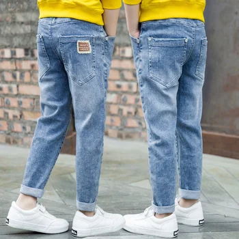 Dječaci jeans hlače Dječje odjeće pamuk svakodnevne dječje hlače teen jeans odjeća za dječaka 4-16лет jesen proljeće visoke kvalitete