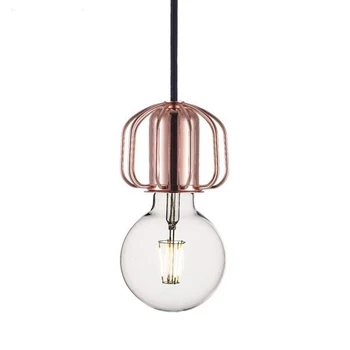 Danski dizajn moderne male viseće svjetiljke spavaća soba mala željeznička stanica kabel visi lampa Edison sijalicu droplight potkrovlje