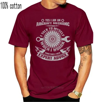 2019 New Summer Cool Tee Shirt I m An Aircraft Mechanic T-Shirt Funny Quote Aviation Safety Cotton T-shirt