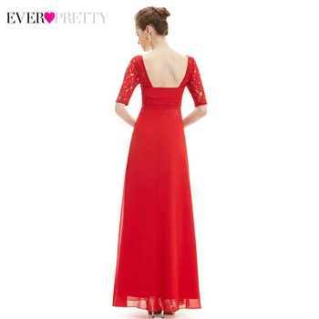 Držači večernje haljine Ever Pretty EP08038 A-Line kvadratnom ovratnik s рюшами elegantne večernje haljine i večernje haljine Abiye Gece Elbisesi