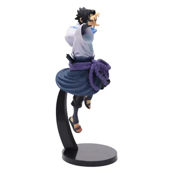 Anime Naruto Shippuden Uchiha Sasuke Battle Ver. PVC figurica kip naplativa model Naruto dječje igračke lutka 18cm