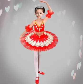 Djeca profesionalna serija balet ples haljina djevojke šljokicama balet Labuđe jezero plesne kostime dječje klasični ples odjeća odjeća