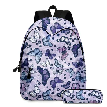 Leptir je uzorak školske torbe za djevojčice djeca multi-džep torba dijete školski ruksak vodootporan djeca student ruksak 2020
