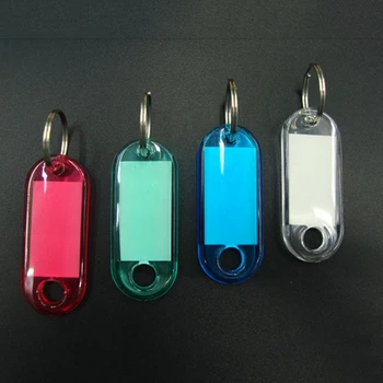 50шт miješanih boja plastične trice prtljage identifikacijske naljepnice s пролитыми privjesci za ključeve